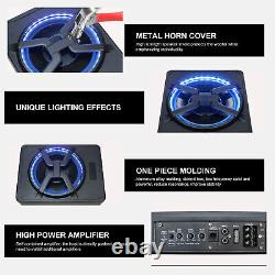 10 800W Slim Underseat Subwoofer With Amplifier Under Powered Active