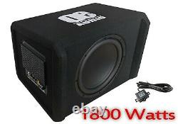 12 inch Car Audio Active Amplified Built in Amplifier Bass Sub Boom Box 1800W