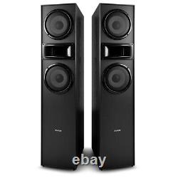 2.1 Tower Speaker TV System with SHF700B, 8 Black Subwoofer & AD220B Amplifier