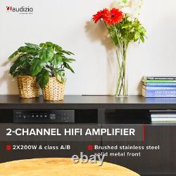 2.1 Tower Speaker TV System with SHF700B, 8 Black Subwoofer & AD220B Amplifier