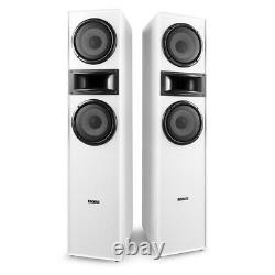 2.1 Tower Speaker TV System with SHF700W, 8 White Subwoofer & AD220A Amplifier