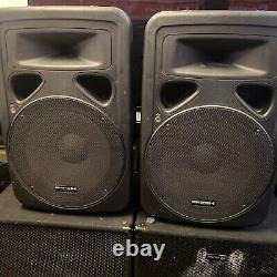 2 Ekho Sound 800W PL15A high power speakers + Amplifier EKHO RX3000