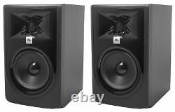 (2) JBL 305P MkII 5 2-Way Active Powered Studio Reference Monitors Speakers