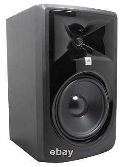 (2) JBL 308P MkII 8 2-Way Active Powered Studio Reference Monitors Speakers