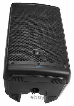 2 JBL EON610 10 2000w Powered DJ PA Speakers withBluetooth+Stands+Cables+Scrims