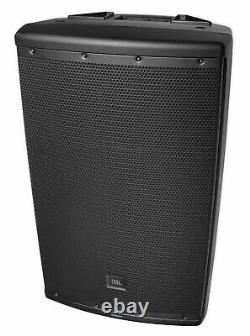 2 JBL EON615 15 2000w Powered DJ PA Speakers withBluetooth App Ctrl+Stands+Cables