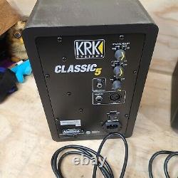 2 KRK CL5G3 5 inch Classic Professional Bi-Amp Powered Studio Monitor