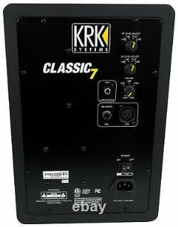 (2) KRK CL7G3 CLASSIC 7 Studio Monitors Active Powered Bi-Amped 2-Way Speakers