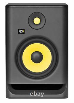 (2) KRK RP7-G4 Rokit Powered 7 Studio Monitors+Stands+Pads+Cables+Earbuds