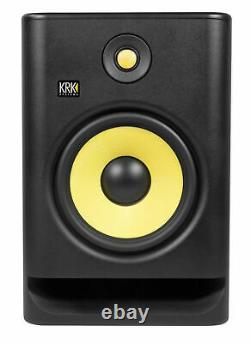 (2) KRK RP8-G4 Rokit Powered 8 Studio Monitors+Stands+Pads+Cables+Earbuds