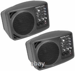 2 Mackie SRM150 Powered Active Pa Monitor Speakers With Built In EQ