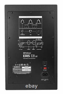 (2) Presonus Eris E8 XT 8 Powered Studio Monitors Speakers withWave Guide E8XT