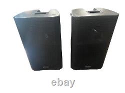 2 QSC K12 Active Powered Speaker Loudspeaker 1000W With & Power Cables