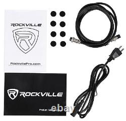 (2) Rockville APM5W 5.25 Powered Studio Monitor Speakers+Swivel Wall Brackets