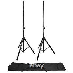 2 x Electro-Voice ZLX-12P-G2 12 Pro 2000W Powered speaker Black + cover + stand