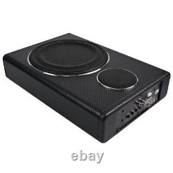 2x Active Underseat Car Bass Box Audio Subwoofer Sub Speaker Amplifier 8'' 800W