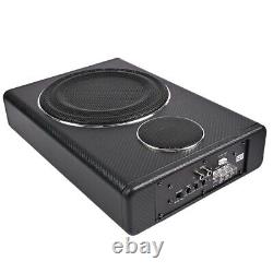 2x Active Underseat Car Bass Box Audio Subwoofer Sub Speaker Amplifier 8'' 800W