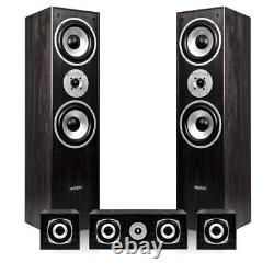 5.1 Surround Sound Speakers with Sub Home Theatre FM Bluetooth Amplifier, Black