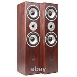 5.1 Surround Sound Speakers with Sub Home Theatre FM Bluetooth Amplifier, Wood