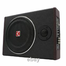 8 inch 600w Under Seat Car Subwoofer High Power Amplified Bass Speaker Amp
