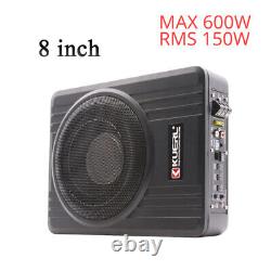 8inch Car Speaker 12V High Power RMS 150W Pure Bass Slim Under-Seat Subwoofer