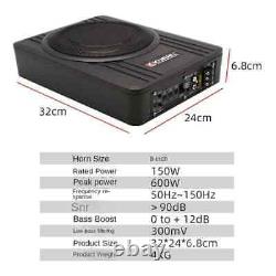 8inch Car Speaker 12V High Power RMS 150W Pure Bass Slim Under-Seat Subwoofer