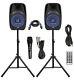 Alphasonik All-in-one 8 Powered 800w Pro Dj Amplified With Bluetooth Speakers