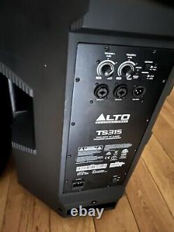 ALTO 5000 watt POWERED PA SYSTEM Inc TS315 Tops And 15 BASS BIN + USB FX MIXER