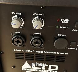 ALTO Professional 1600W POWERED 15' PA SYSTEM INC MIXER for venues up to 200