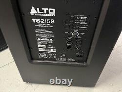 ALTO TS215s 15 BASS BIN 1250 Watts Powered And Lightweight
