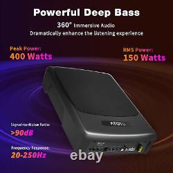 ATOTO 10 400W Ultra Slim Active Car Subwoofer Under-Seat Powered Car Audio