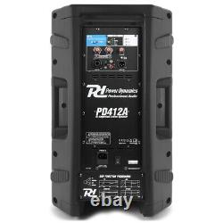 Active DJ Speaker PA Professional Bi-Amplified Disco System Bluetooth 12 1400W