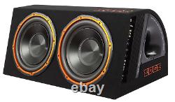 All New Edge Twin 12 Car Audio Active Subwoofer Amplified Box 1800w