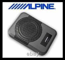 Alpine Pwe-s8 Powerful Active Box Subwoofer 120w Rms + Remote Control, Brand New