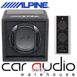 Alpine SWE-815 8 20cm 300 Watts Amplified Active Car Sub Subwoofer Bass Box