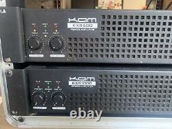 Amplifier Rack Kam KXR 1000, KXR 600, Active Crossover & Compressor / Limiter