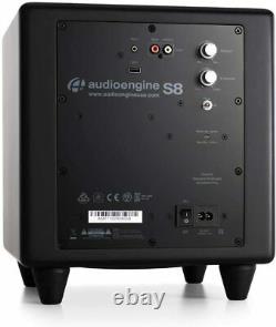 Audioengine S8 250W Powered Active Subwoofer Built-in Amplifier Black
