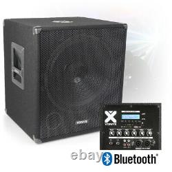 B-Stock 15 Bi-Amplified Active Powered Subwoofer DJ PA Speaker with Bluetooth