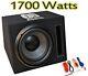 Big Power 1700w 12 Subwoofer Sub Bass Box Free Fast Delivery Built In Amp New