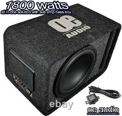 Big Power 1800W 12 Amplified Active Subwoofer Sub Amp bass box FreeDelivery