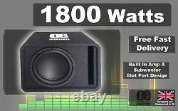 Big Power 1800W 12 Amplified Active Subwoofer Sub Amp bass box FreeDelivery