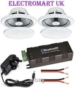 Bluetooth 4.0 Stereo Audio Amp Amplifier 30 Watt & 2 X 80w Ceiling Speakers