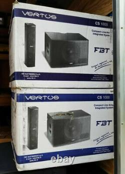 FBT CS1000 Vertus Compact Powered Line Array 12 Sub With Transport Cover