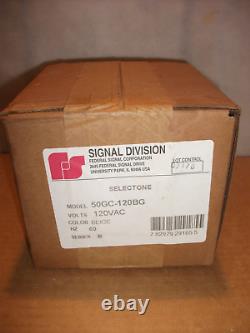 Federal Signal 50gc-120bg Selectone Amplified Speaker New Fs