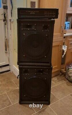 Full PA System McGregor SS500 Dual Channel Mosfet Power Amp with 2 15 Speakers
