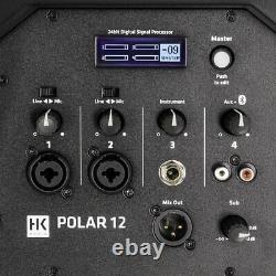 HK Audio Polar 12 Powered Column Bluetooth Connectivity PA System Black