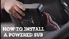 How To Install A Powered Sub In Your Car Crutchfield