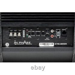 In Phase XTB-828R 8 Amplified Powered Active Sub 300W + Wiring Kit and Remote