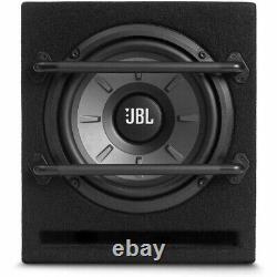 JBL 8 Ported Powered Active Amplifier Subwoofer Box Enclosure 200W + Wiring Kit
