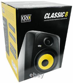 KRK CL8G3 CLASSIC 8 Studio Monitor Active Powered Bi-Amped 2-Way Speaker